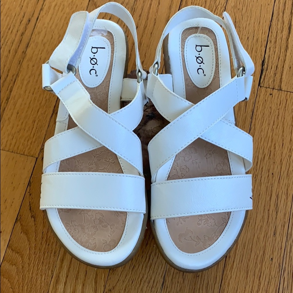 BOC White Sandals